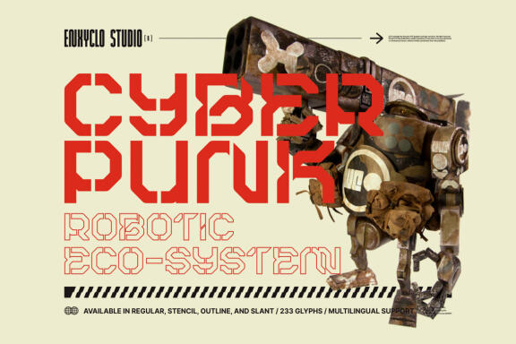 ROBMAX36 - Futuristic Mecha Font