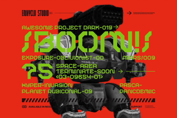 ROBMAX36 - Futuristic Mecha Font