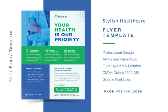 Stylish Healthcare Flyer Template
