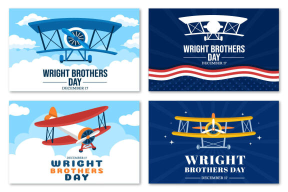 10 Wright Brothers Day Illustration