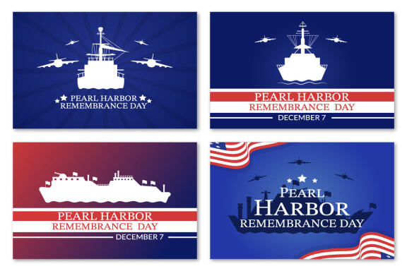 13 Pearl Harbor Remembrance Day Illustration