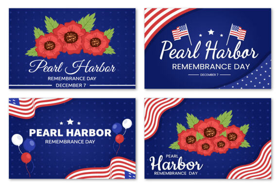 13 Pearl Harbor Remembrance Day Illustration