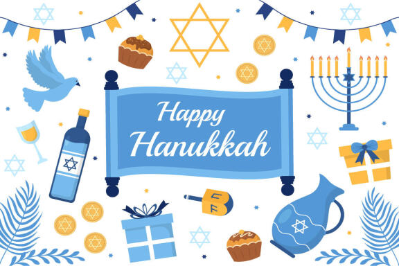 14 Happy Hanukkah Jewish Holiday Illustration