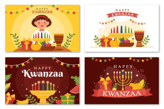 11 Happy Kwanzaa Holiday African Illustration