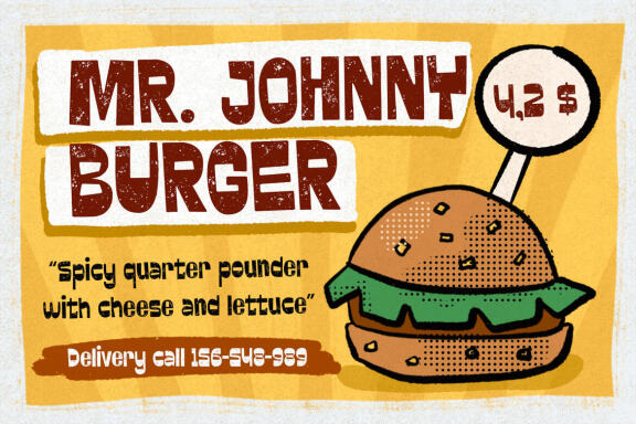 Krenzy Crispy - Crunchy Display Font