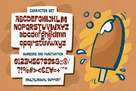 Krenzy Crispy - Crunchy Display Font