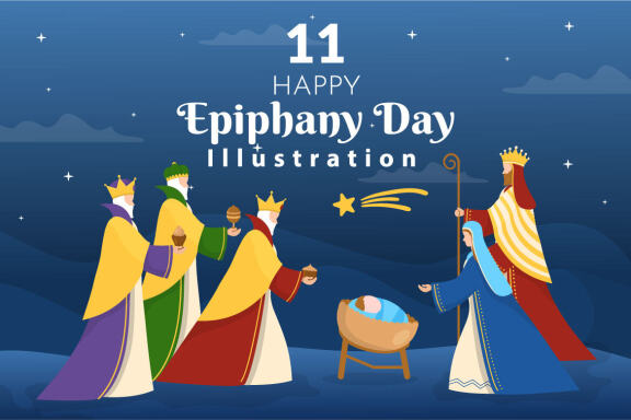 11 Happy Epiphany Day Illustration