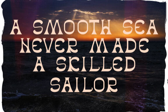 Tidal wave font