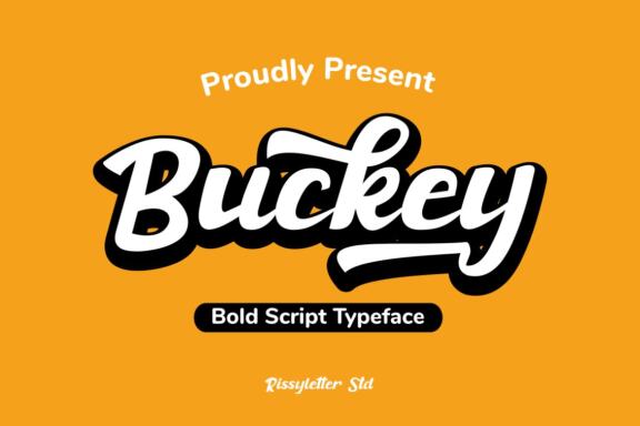 Buckey Retro Bold Script Font