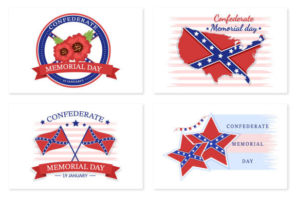 10 Confederate Memorial Day Illustration