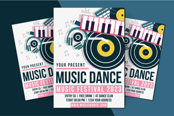 Music Dance Flyer Template