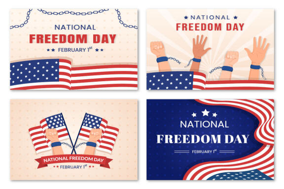 10 National Freedom Day Illustration