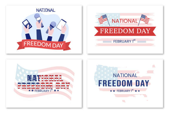 10 National Freedom Day Illustration