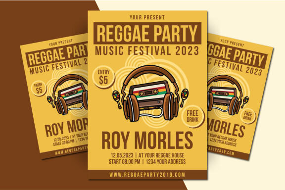 Reggae Party Flyer Template