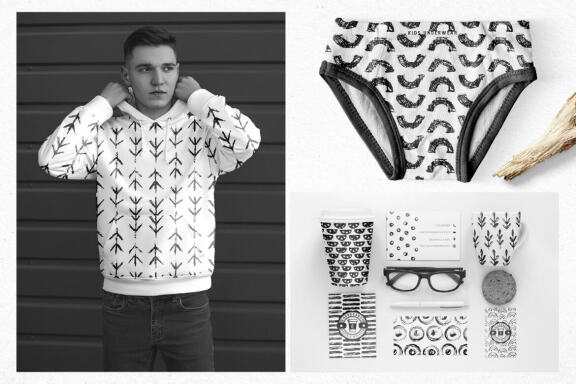 Pencil Doodles Patterns and Illustrations