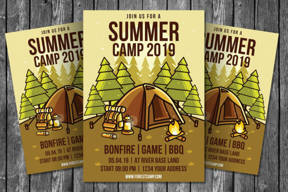Summer Camp Flyer Template