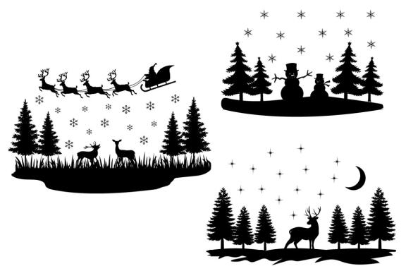 Christmas nativity house svg bundle