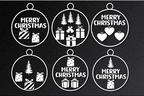  Christmas Gift Ornament Svg Bundle
