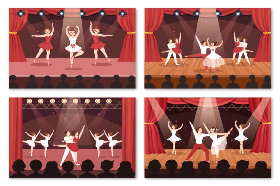 15 Ballet or Ballerina Illustration