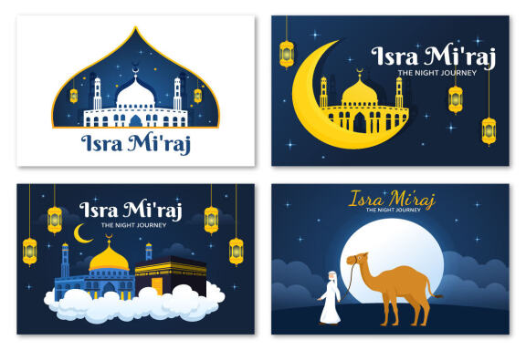 13 Happy Isra Miraj Illustration