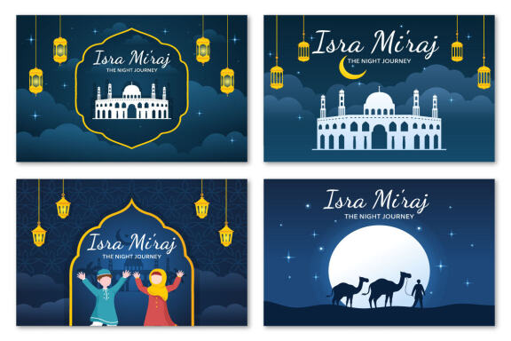 13 Happy Isra Miraj Illustration