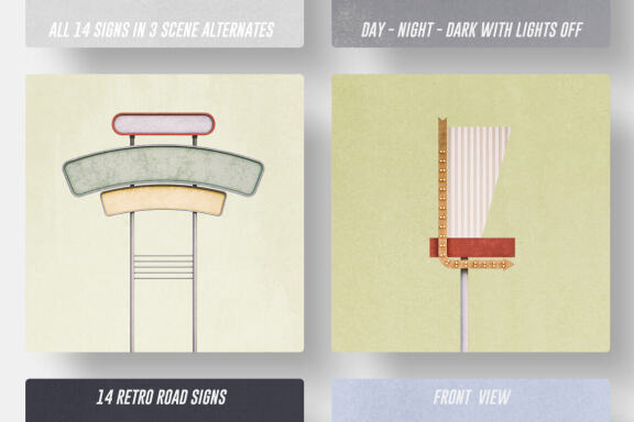 Retro Sign Creator - Front View