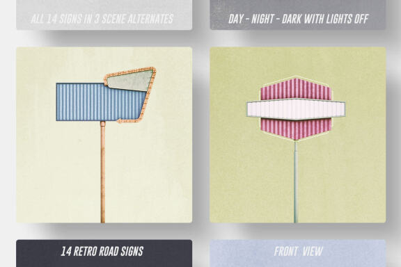 Retro Sign Creator - Front View