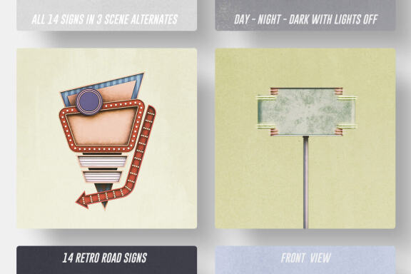 Retro Sign Creator - Front View