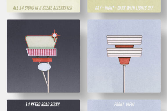 Retro Sign Creator - Front View