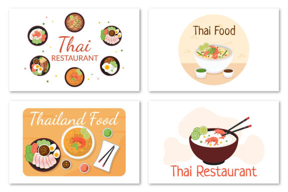11 Traditional Thai Food Illustration