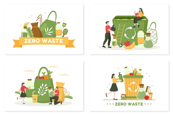 10 Zero Waste Illustration