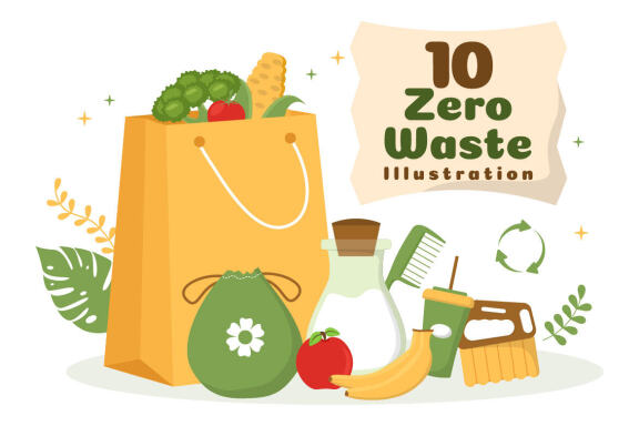 10 Zero Waste Illustration