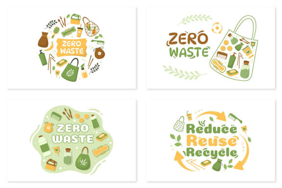 10 Zero Waste Illustration