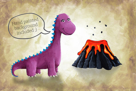 HandPainted Dinosaur Set