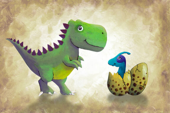 HandPainted Dinosaur Set