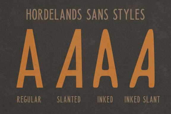 Horderlands - Condensed Vintage Sans
