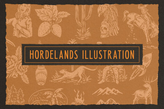 Horderlands - Condensed Vintage Sans
