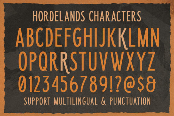 Horderlands - Condensed Vintage Sans