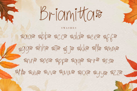Briamitta FREE Monoline Font