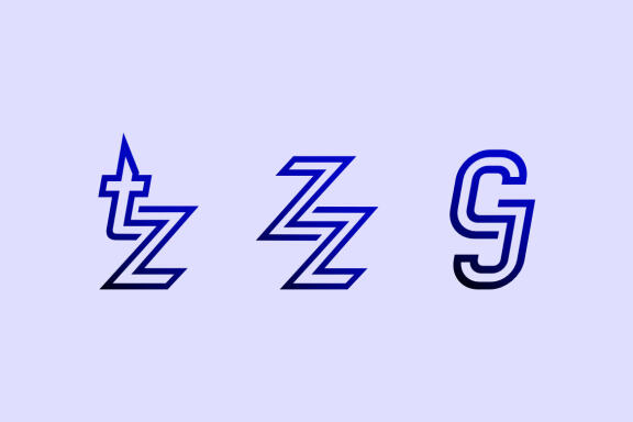 TZ ZZ CJ - Free Logo Shapes