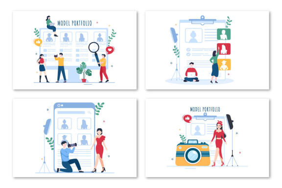 10 Model Portfolio Illustration