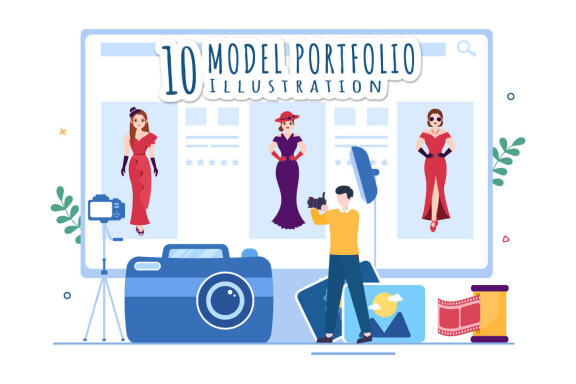 10 Model Portfolio Illustration