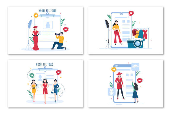 10 Model Portfolio Illustration