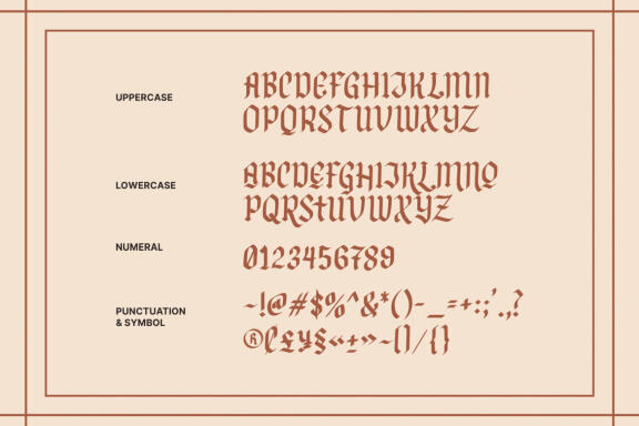 NCL FEGAKINES - Unique & Stylish Blackletter 