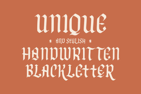 NCL FEGAKINES - Unique & Stylish Blackletter 