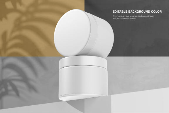 Plastic Cream Jars - PSD Mockup