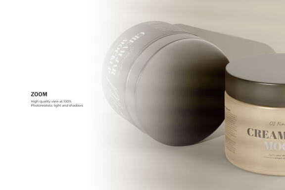 Plastic Cream Jars - PSD Mockup
