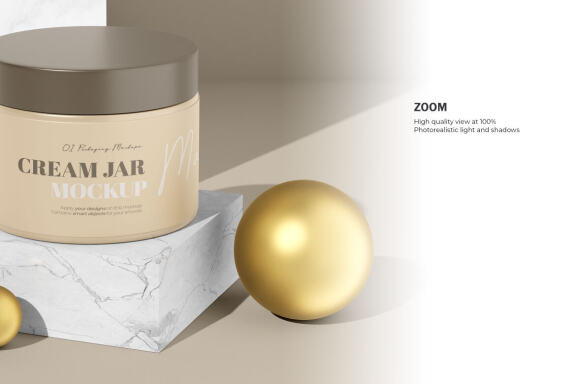 Plastic Cream Jars - PSD Mockup