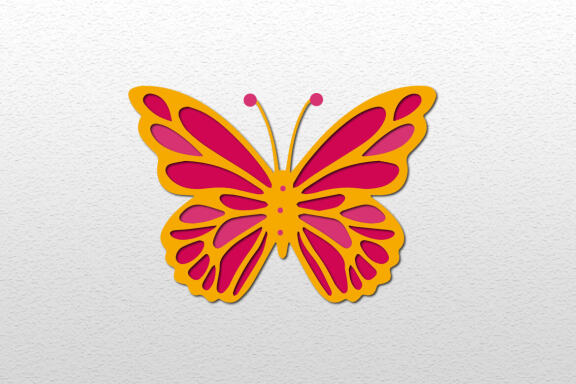 paper cut svg butterfly