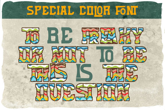 Freaky tiki font and 8 designs